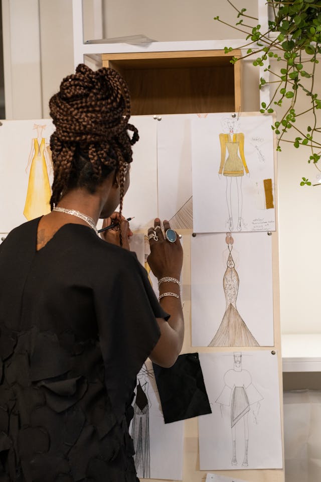 Fashion Designer working
